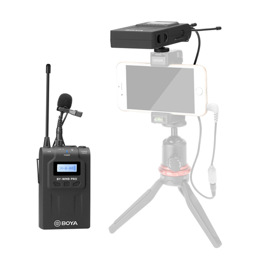 BY-WM8 Pro-K1 Kit Microfone Lapela Wireless